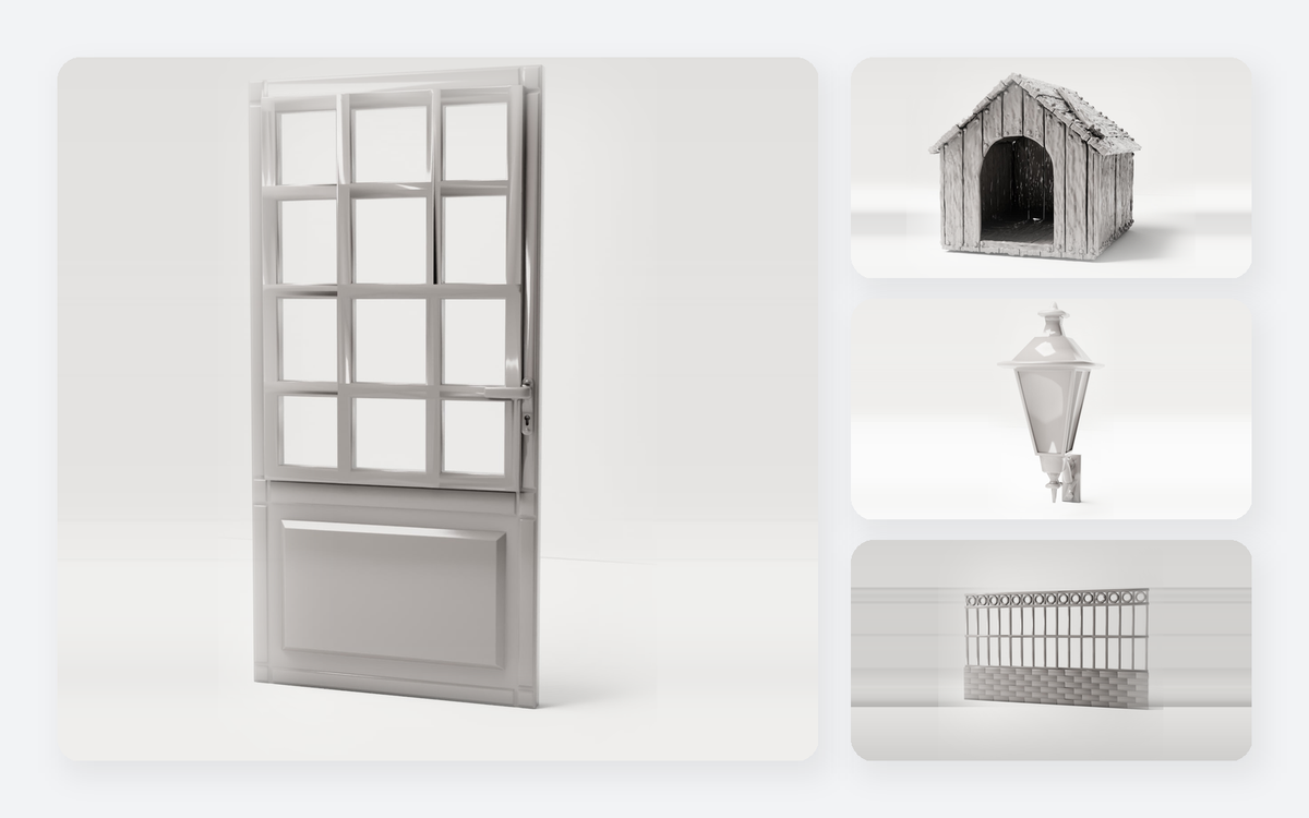 Éléments de construction miniatures pour dioramas