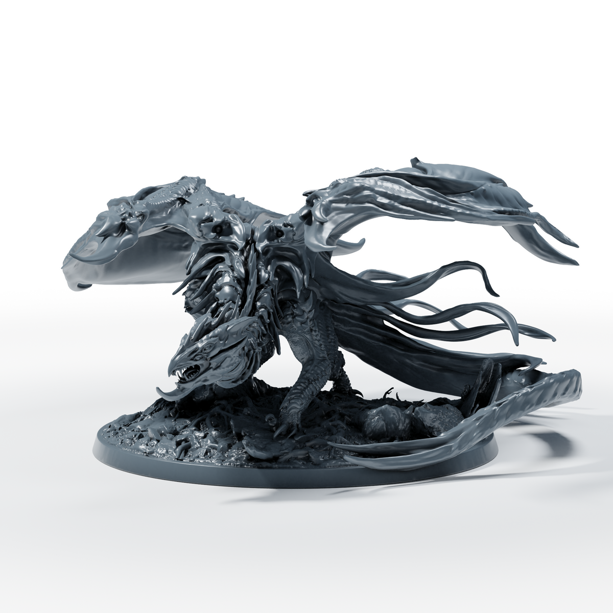 Fantasy Tabletop Miniatur: Ausgewachsener Schattendrache – Modellansicht aus The Silver Crusade, Release 26_02.