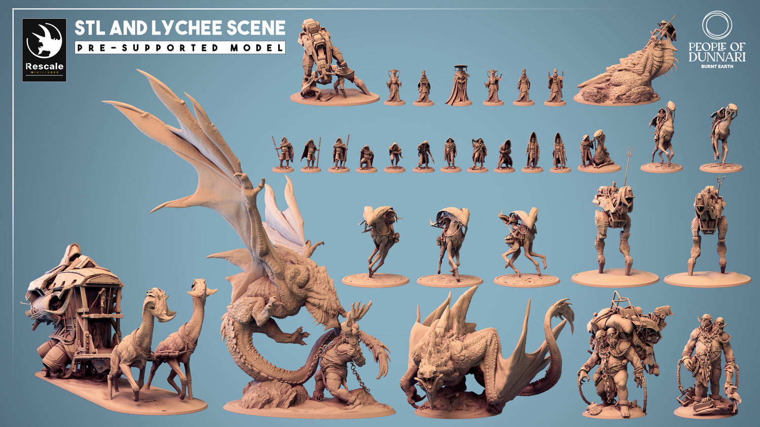 Dieses Bild ist das Kategoriebild für das Release 24_03: People of the Dunnari - Wüsten-Nomaden & Bestien