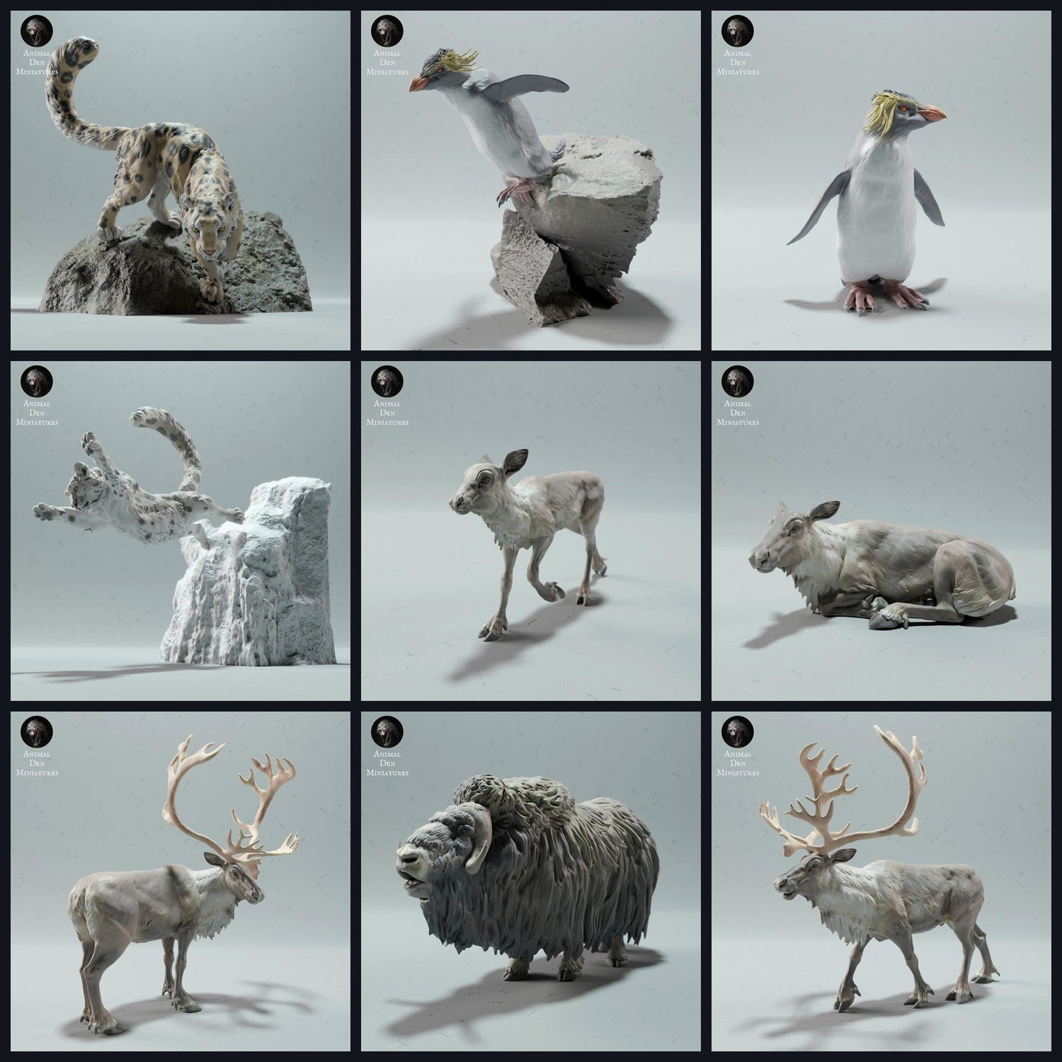 Cette image est l'image de catégorie pour la sortie 22_12: Tundra-miniatures d'animaux pour diorama et modélisme