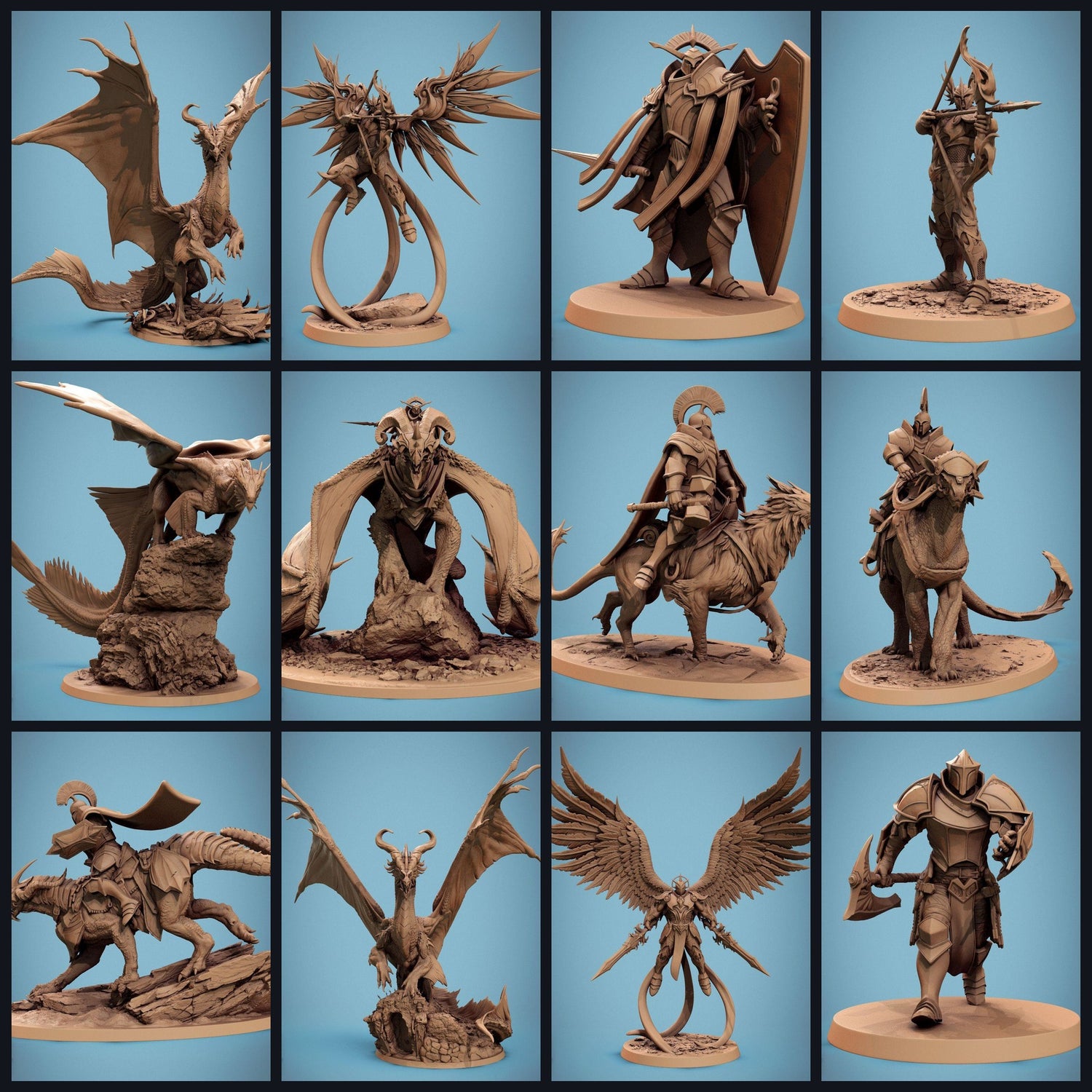 Cette image est l'image de catégorie pour la sortie 24_09 : Rescale: Bastion of Purity - Fantasy Tabletop Miniatures