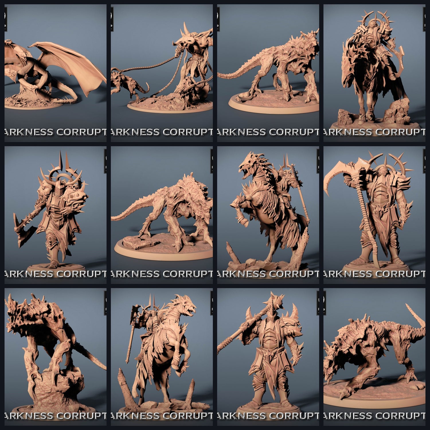 Cette image est l'image de catégorie pour la sortie 23_07 : Darkness Corrupts - Höllische Reiter, Krieger & Bestien