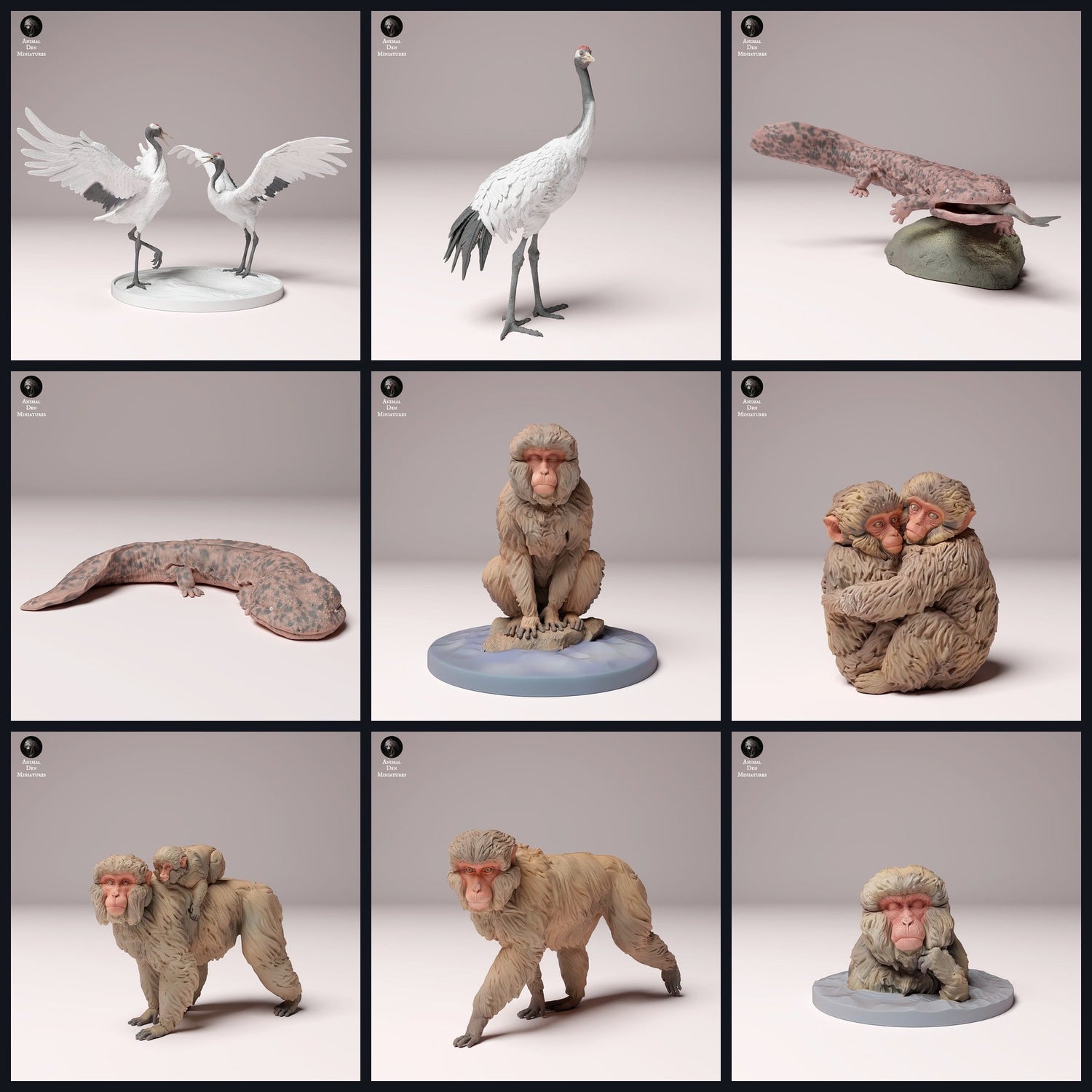 Cette image est l'image de catégorie pour la sortie 24_10 : Japanische Tierminiaturen und Tierfiguren für Diorama und Modellbau