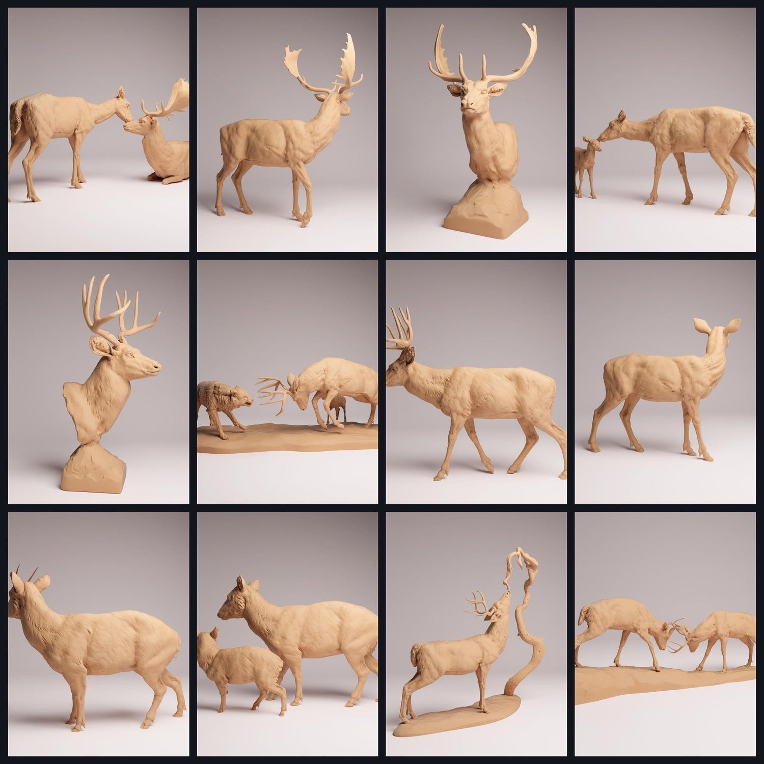 Cette image est l'image de catégorie pour la sortie 26_01: Hirsch-figures animales et miniatures animales pour diorama et modélisme