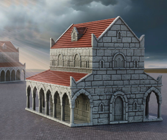 Photo du produit Tabletop 28mm The Printing Goes Ever On (TPGEO) 0 : Maison A Ivory City - Bâtiment Royaume de Gonthan - Terrain Tabletop