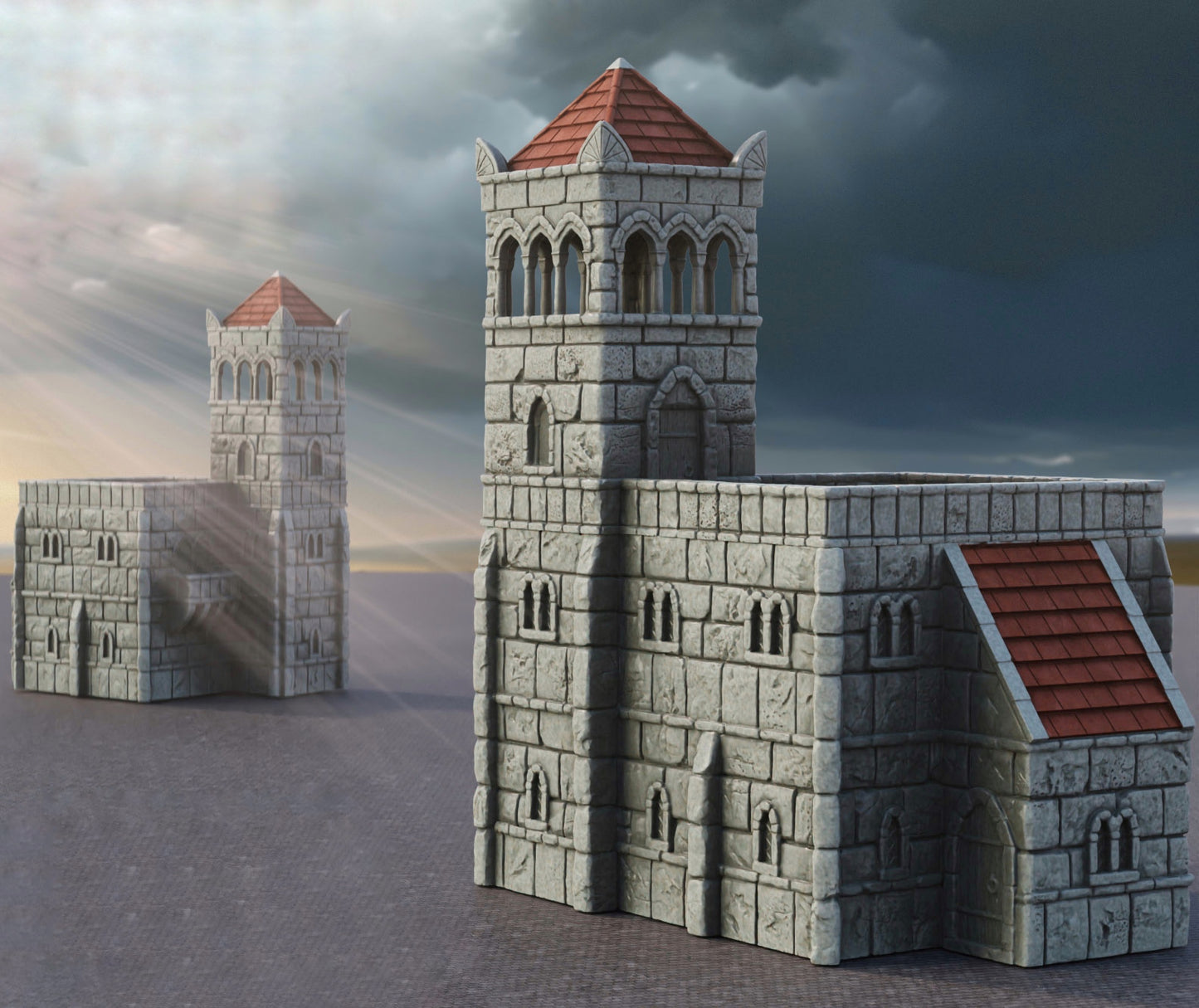 Produktfoto Tabletop 28mm The Printing Goes Ever On (TPGEO) 0: Stadthalle Ivory City - Gebäude Königreich Gonthan - Town Hall Tabletop Terrain