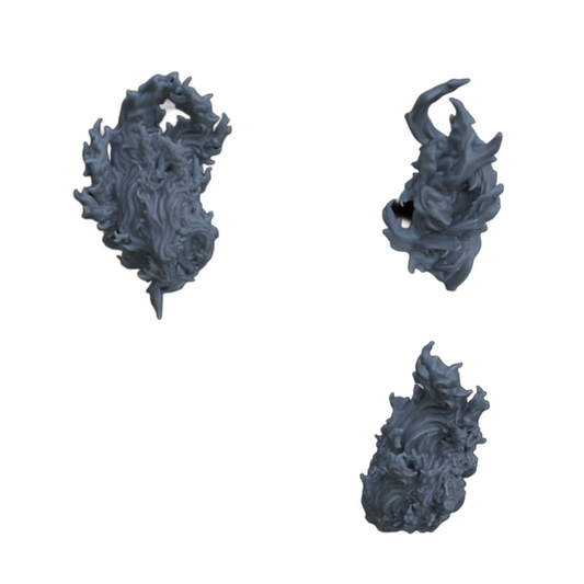 Camping extérieur : feu ouvert, 3 flammes (Ref. 19D)