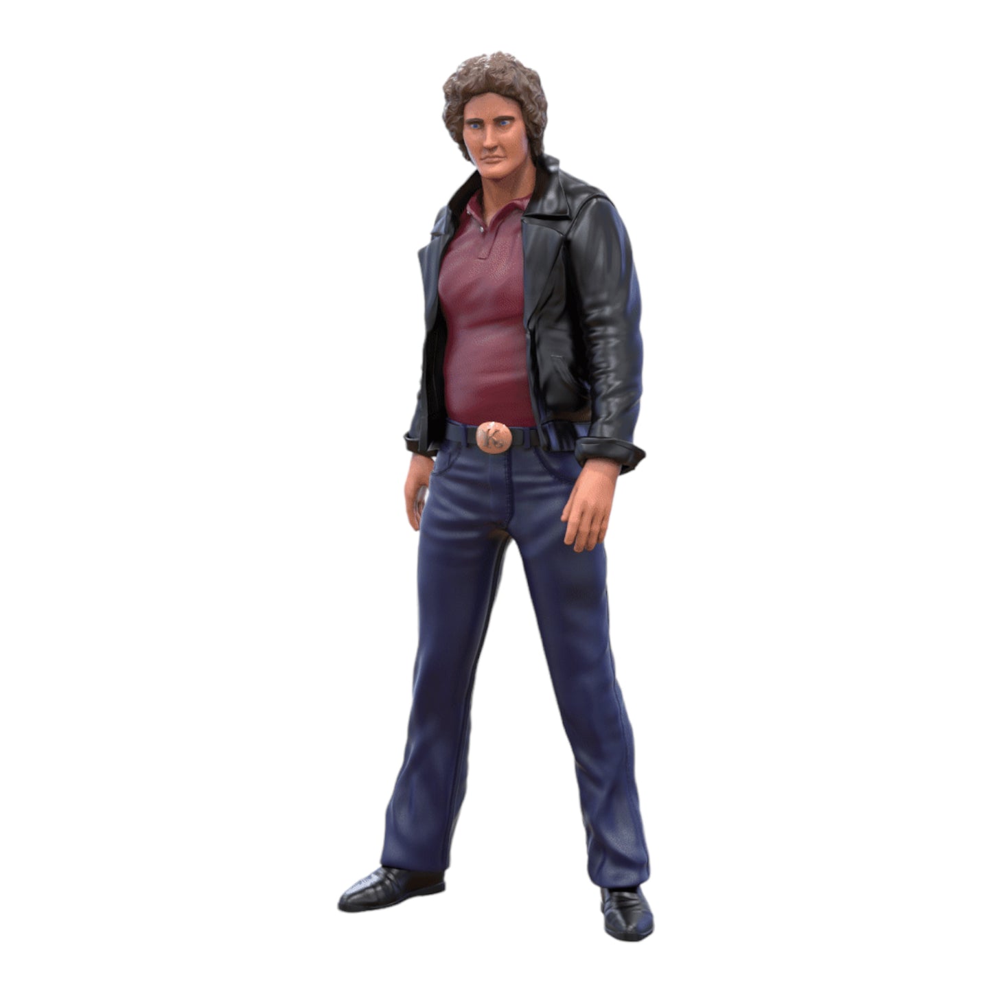 Produktfoto Diorama und Modellbau Miniatur Figur: Mann in Lederjacke