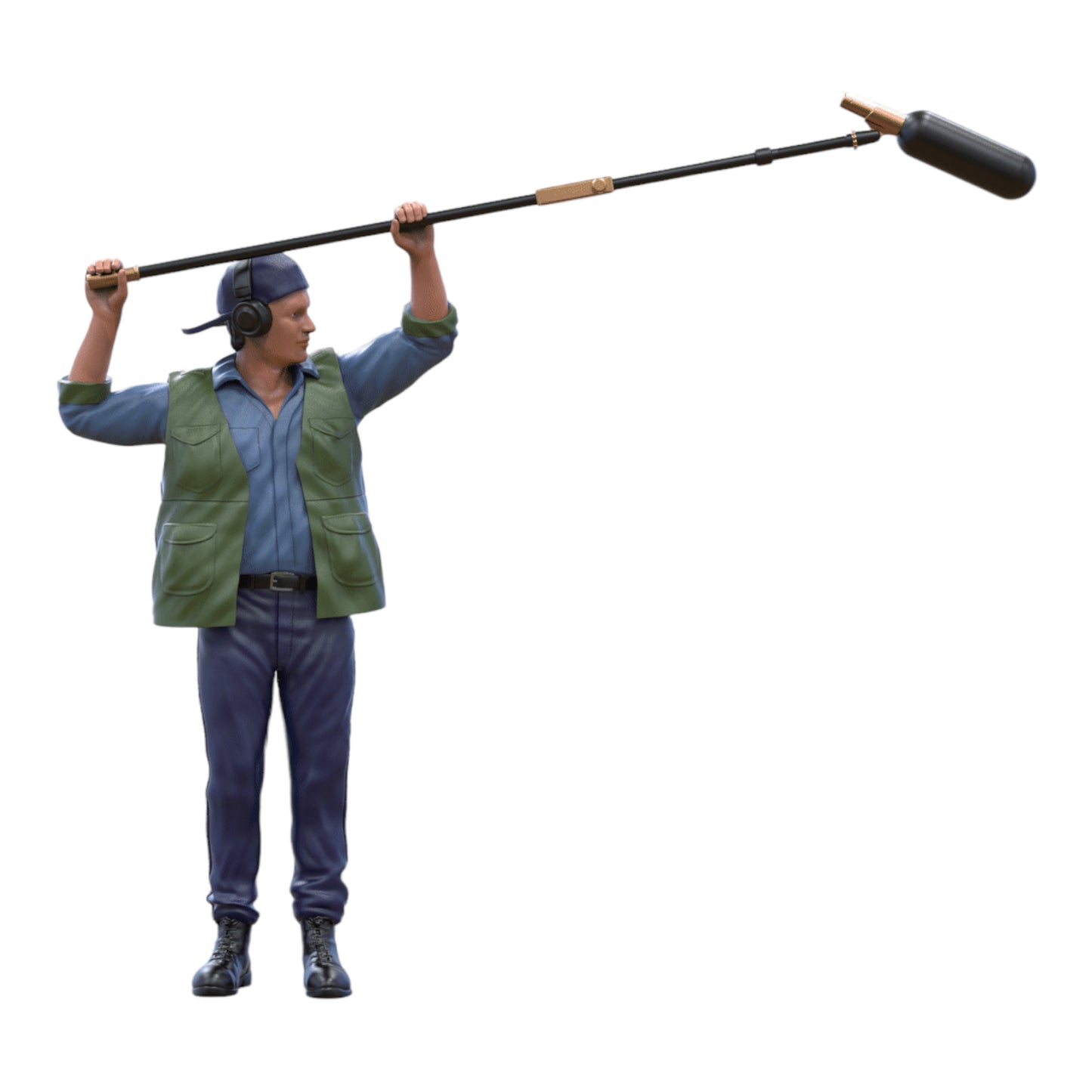 Photo du produit diorama et modélisme figurine miniature : Reporter avec perche à micro