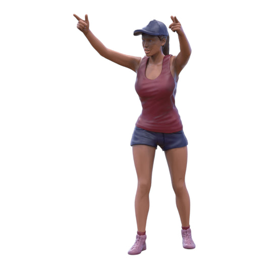 Photo du produit Diorama et modélisme Figurine miniature : Fan féminin