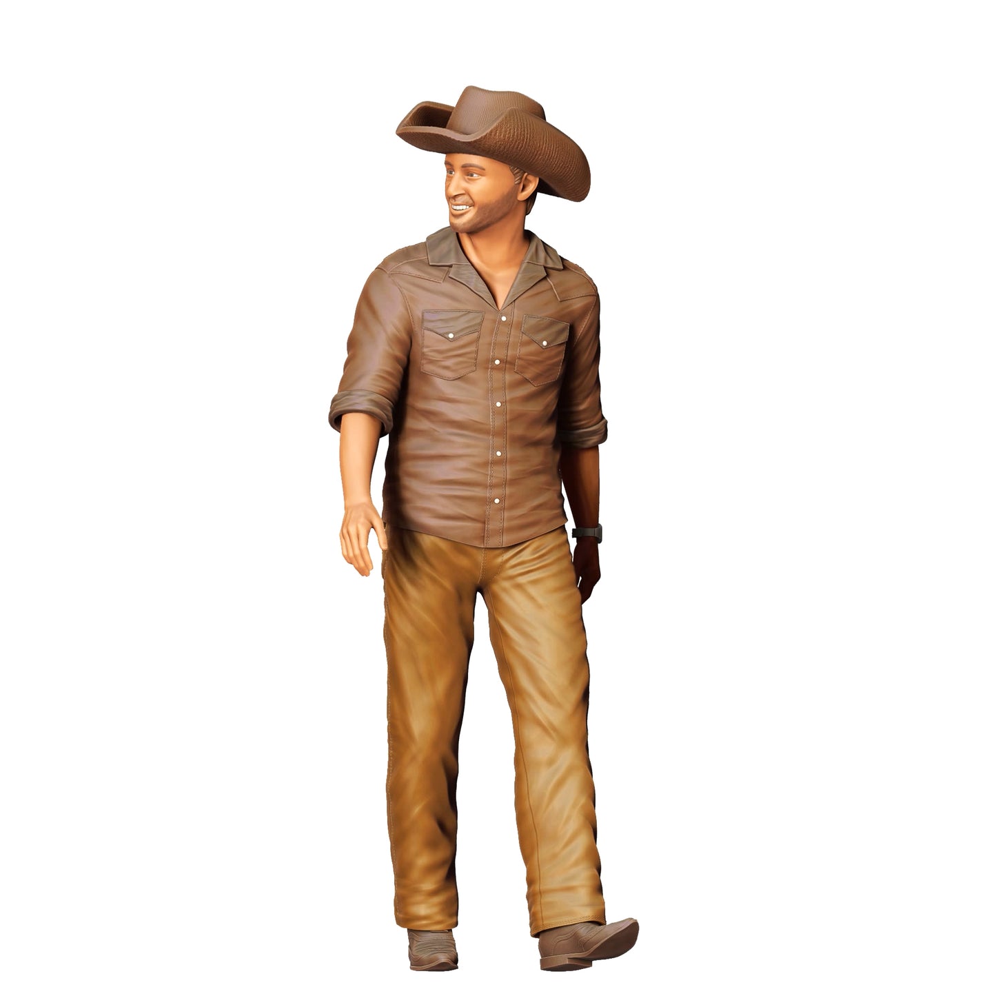 Produktfoto 0: Cowboy: Junger Mann mit Cowboy Hut und Hemd