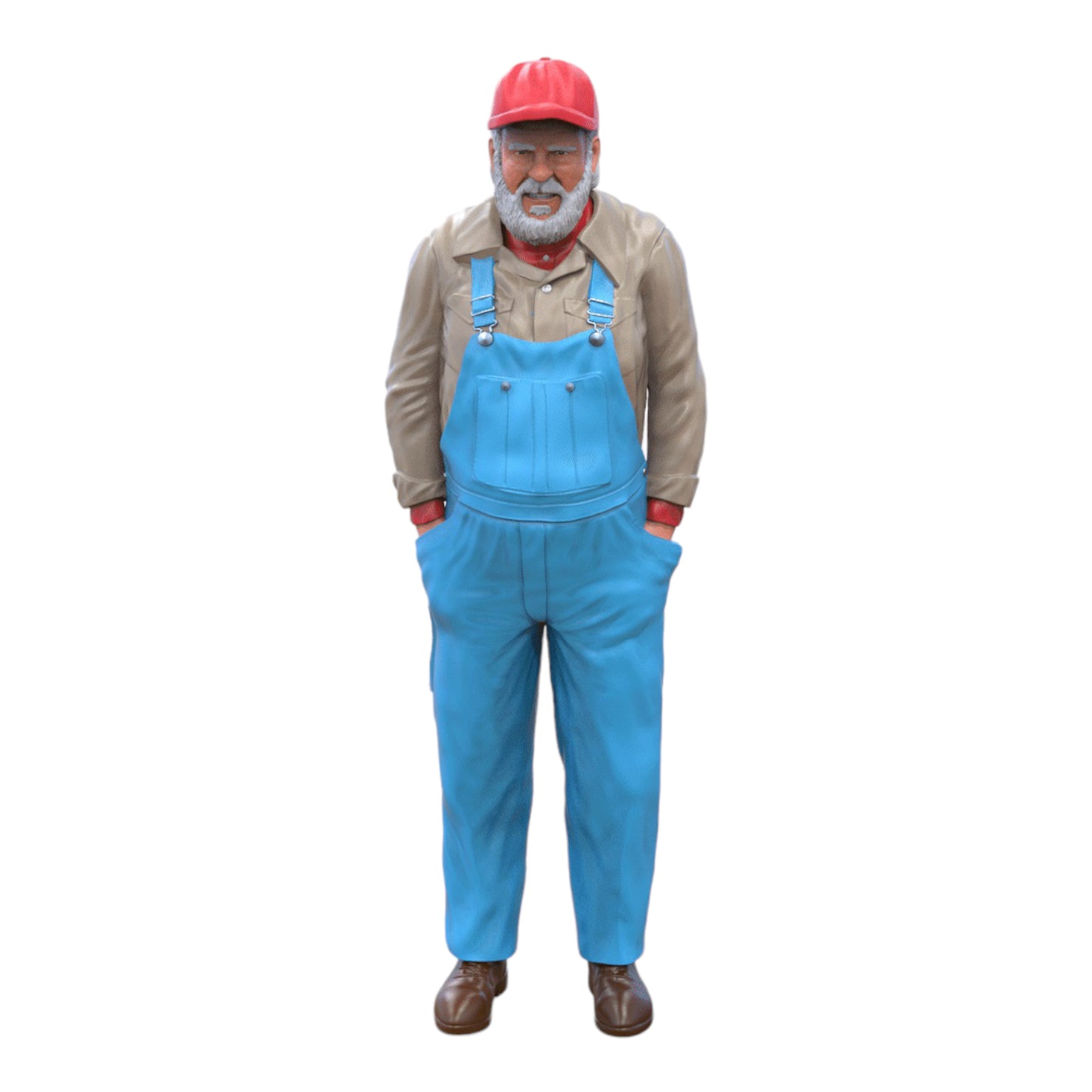 Photo du produit Diorama et modélisme Figurine miniature : Vieil homme avec chapeau