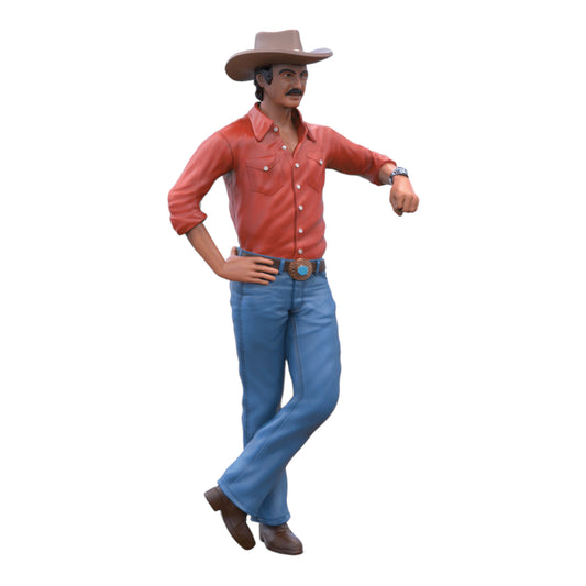 Photo du produit Diorama et modélisme Figurine miniature : Homme avec chapeau de cowboy