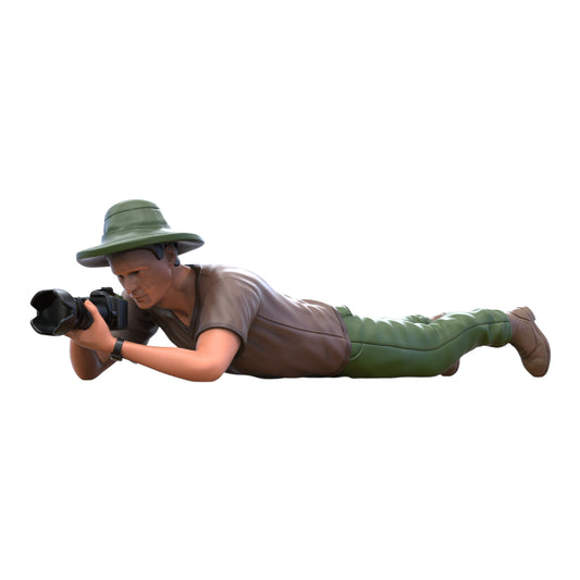 Photo de produit diorama et modélisme figurine miniature : Photographe couché