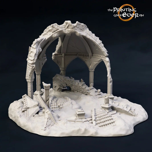 Photo du produit Tabletop 28mm The Printing Goes Ever On (TPGEO) 0 : Ruine de Fehntop - Avant-poste en ruine de la nature