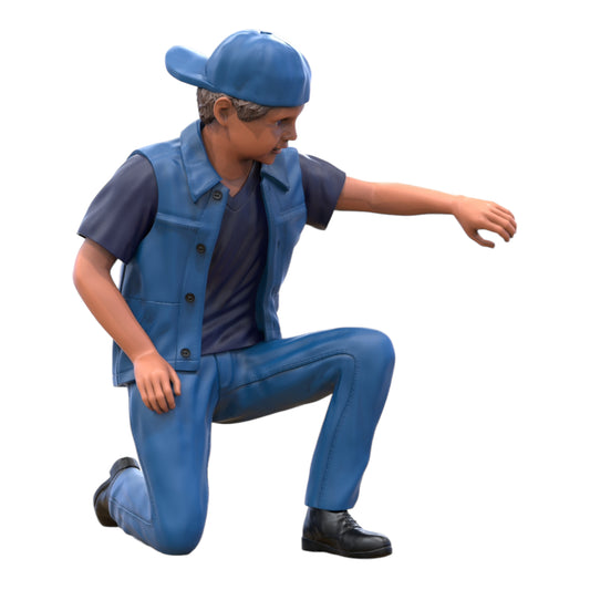 Photo de produit Diorama et modélisme Figurine miniature : Jeune à genoux