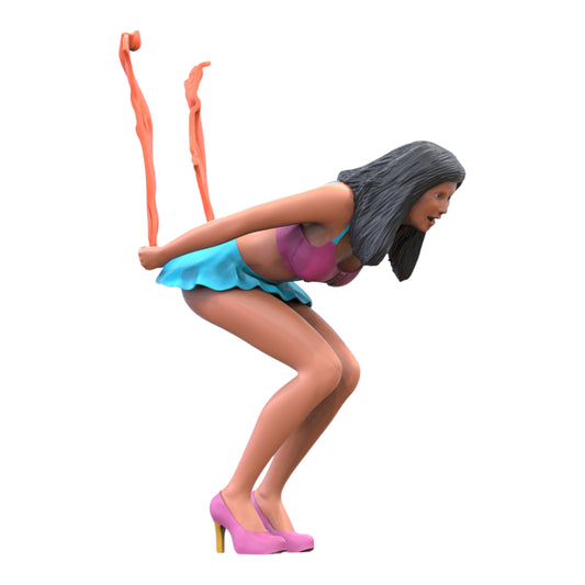 Photo du produit diorama et modélisme miniature figurine : Femme commence la course