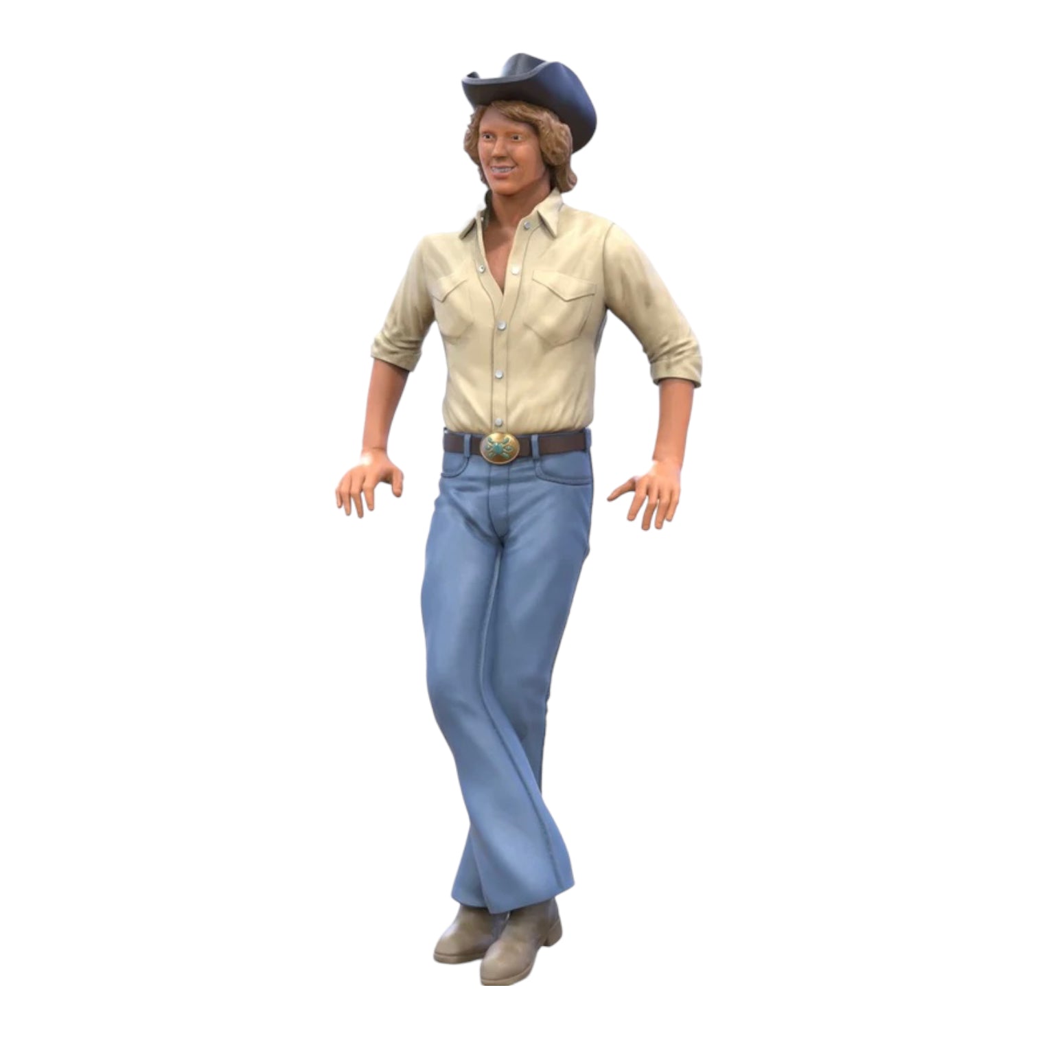 Photo du produit Diorama et modélisme Figurine miniature : Homme avec chapeau de cowboy 3