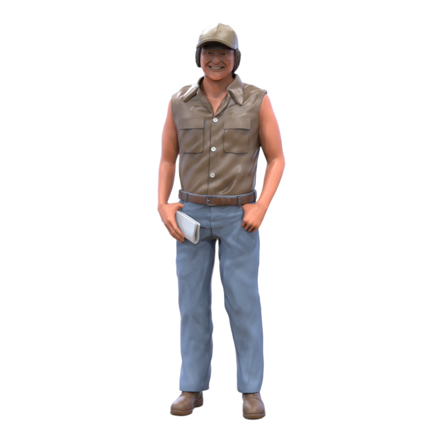 Photo du produit Diorama et modélisme Figurine miniature : Homme avec un journal