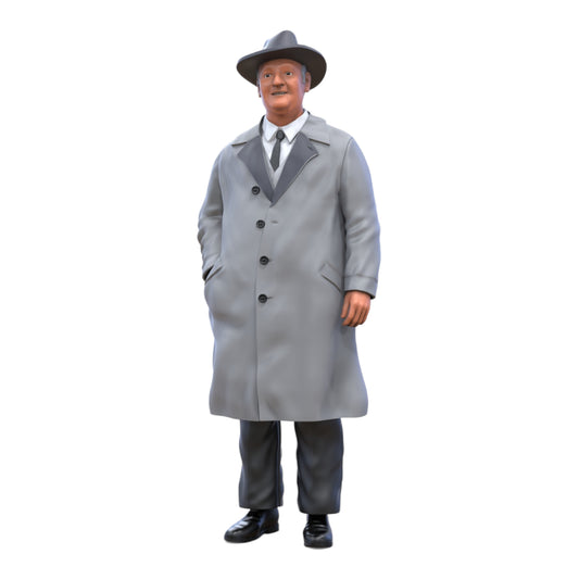 Photo de produit Diorama et modélisme Figurine miniature : Vieil homme en manteau - Voleur des années 20