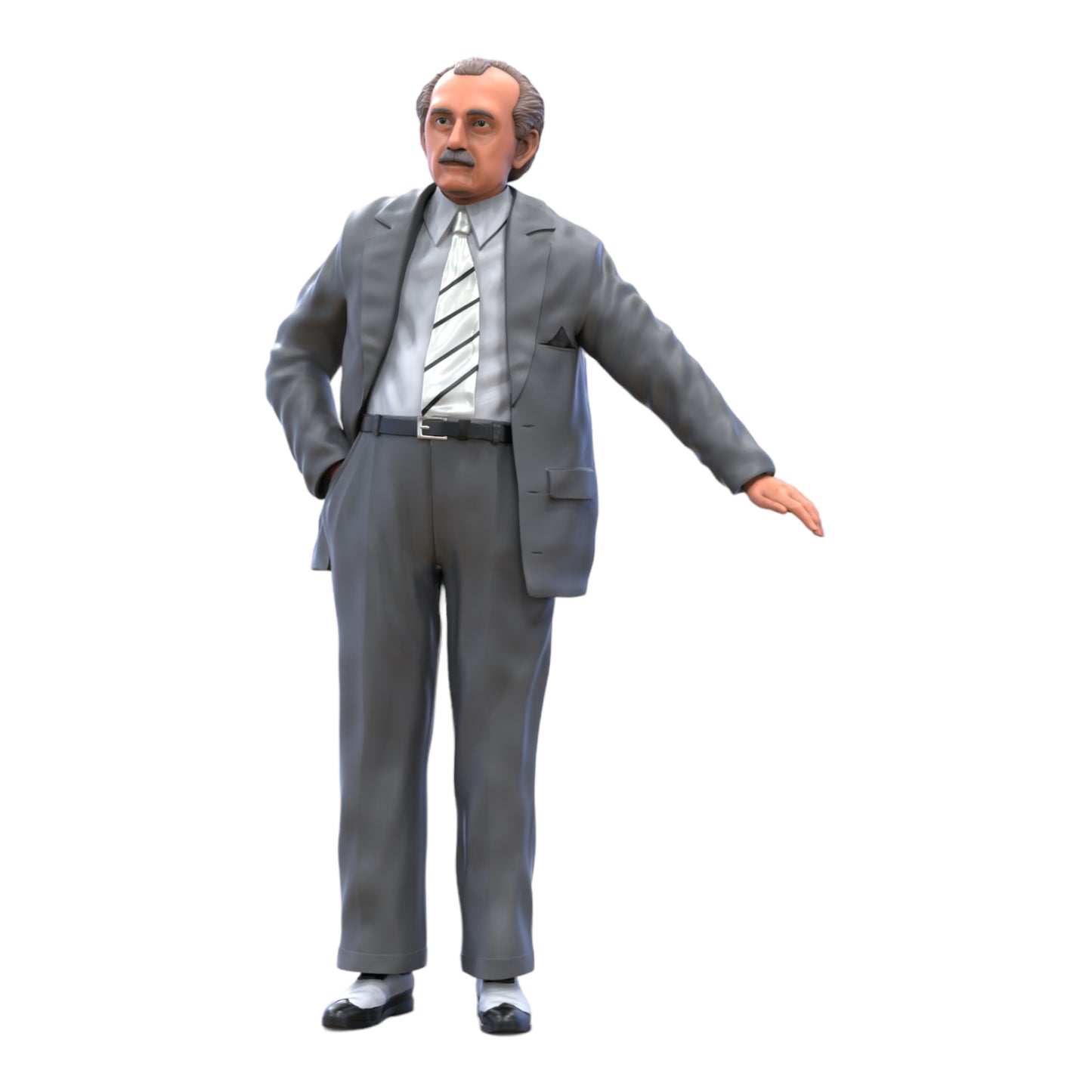 Photo du produit Diorama et modélisme Figurine miniature : Homme en costume et cravate