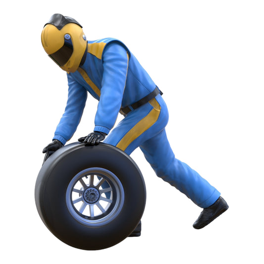 Photo du produit Diorama et modélisme Figurine miniature : Équipe de pit changement de roue 2