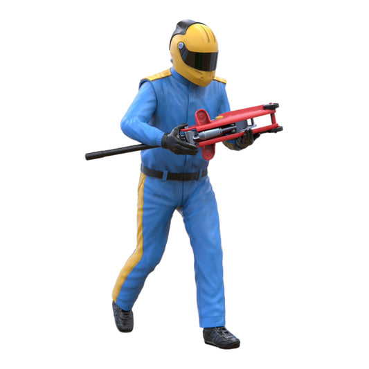 Photo du produit Diorama et modélisme Figurine miniature : Équipe de pit, cric de voiture