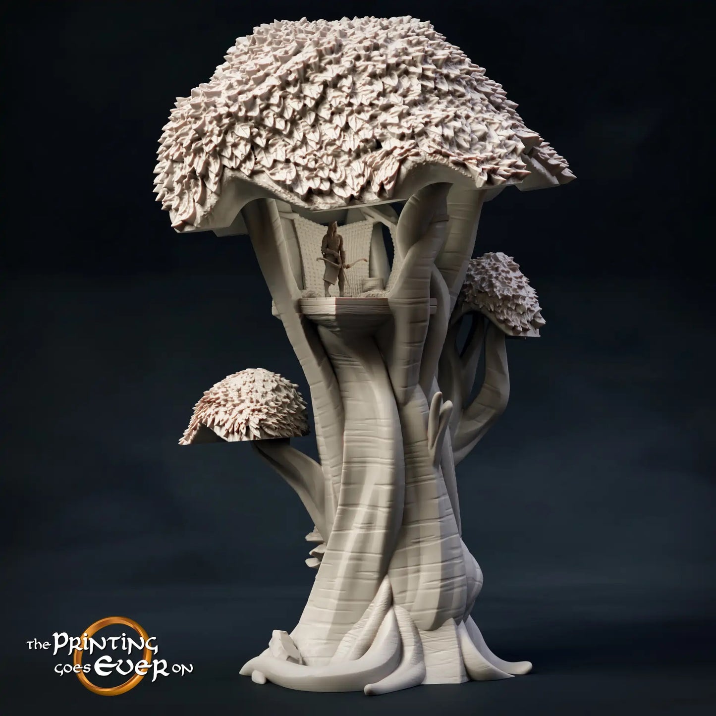 Photo de produit Tabletop 28mm The Printing Goes Ever On (TPGEO) 0 : Grand arbre des elfes - Haute vigie des elfes de la forêt