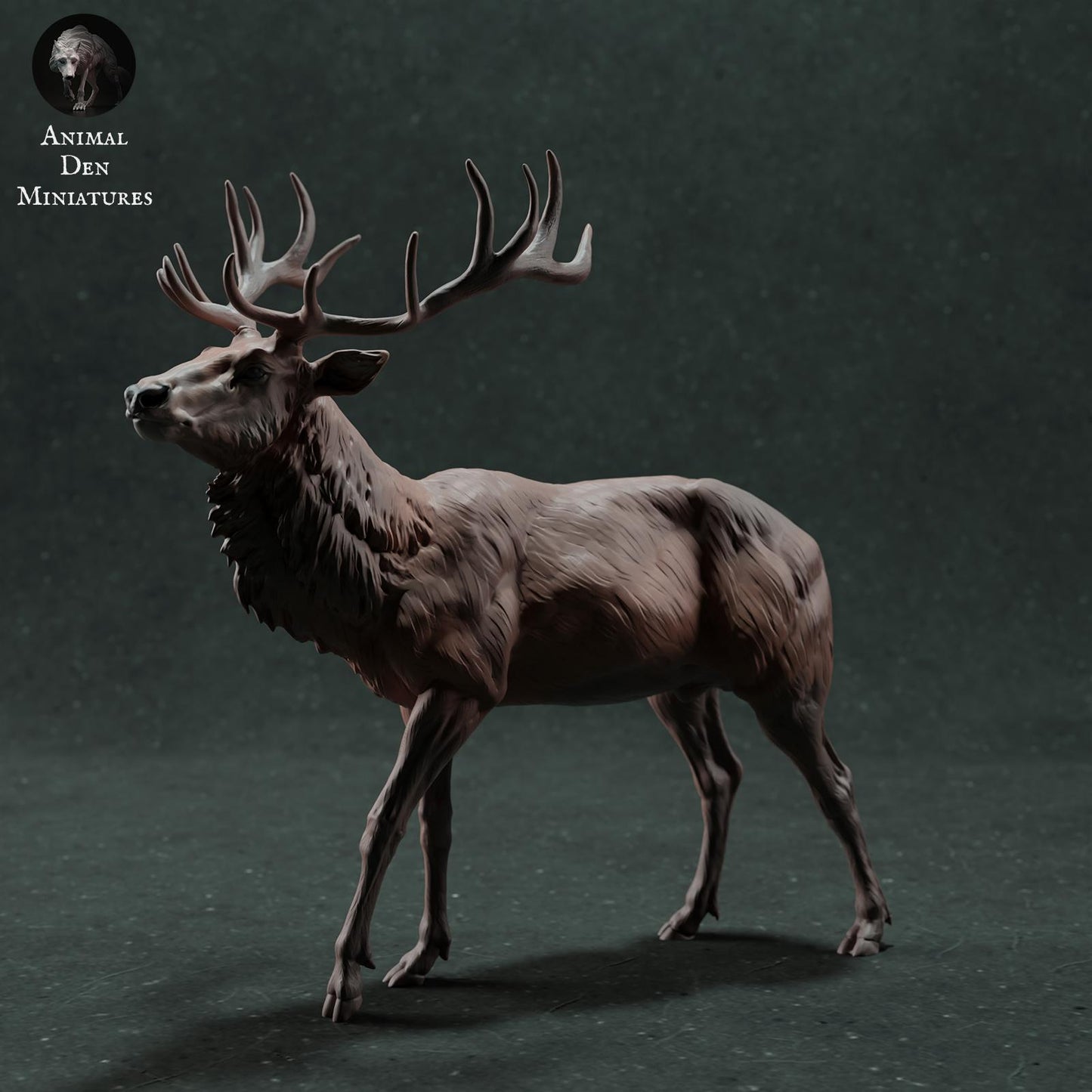 Photo de produit Figurine d'animal Diorama, Modélisme : 0 : Figurine de faune : Cerf élaphe – Cerf mâle (Réf 01_01_72)