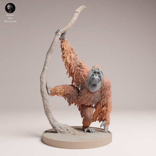 Photo de produit Figurine animale diorama, modélisme : 0 : Figurine animale de jungle : Orang-outan de Sumatra (Ref 25_03_09)