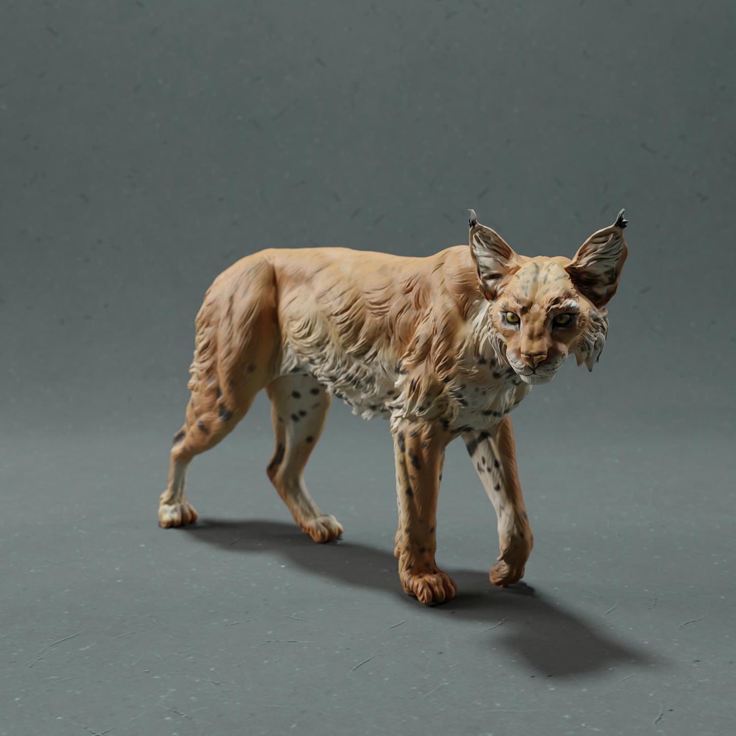 Photo de produit Figurine d'animal Diorama, Modélisme : 0 : Figurine de faune : Lynx – Lynx roux (Réf 01_01_77)