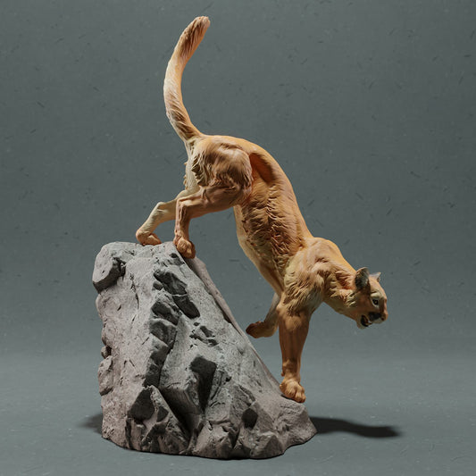 Photo de produit Figurine animale diorama, modélisme : 0 : Figurine de faune : Couguar – Puma (Réf 01_01_48)