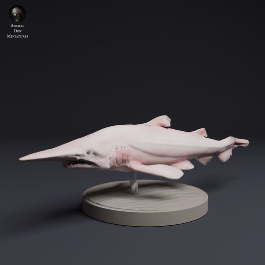 Photo de produit Figurine animale Diorama, modélisme : 0 : Figurine marine : Requin gobelin – Goblin Shark (Réf 25_04_01)