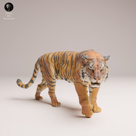 Photo de produit Figurine animale diorama, modélisme : 0 : Figurine de faune sauvage : Tigre de Sumatra – Animaux de jungle (Réf 25_03_02)