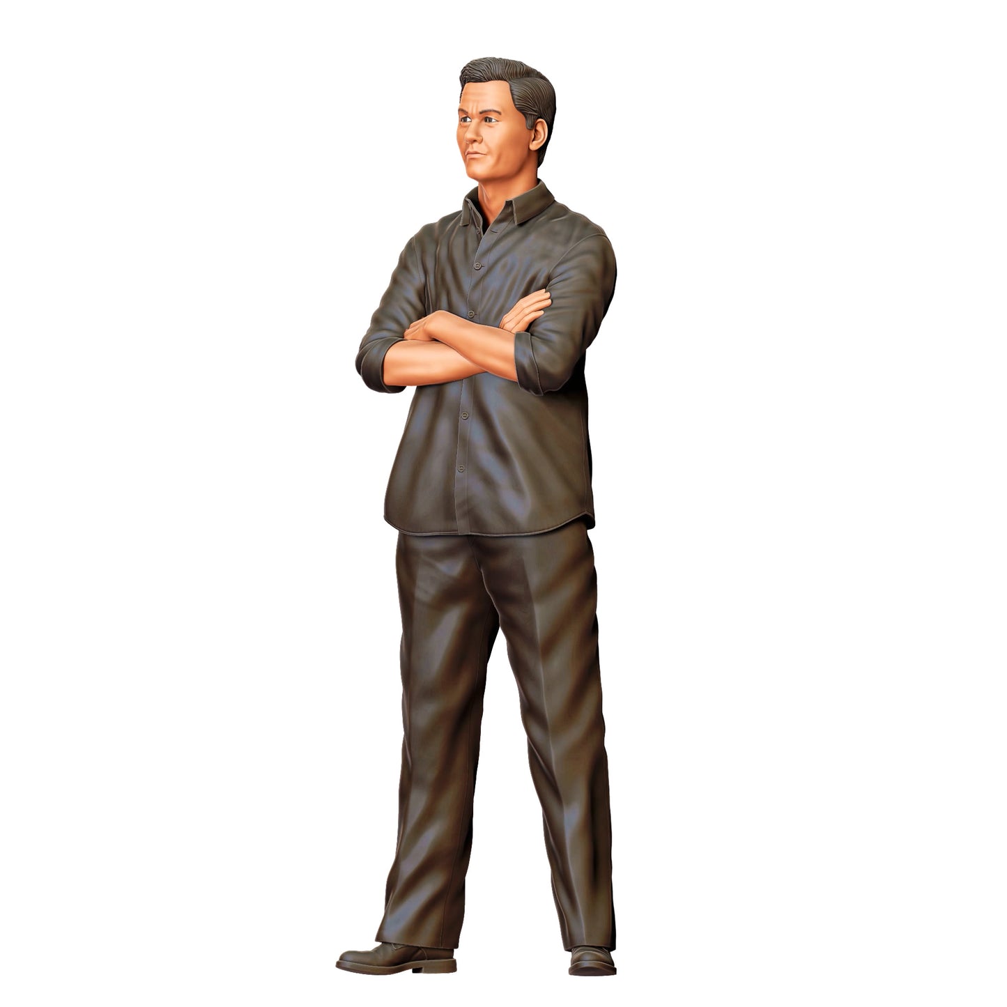 3DP Miniatures 5: Stehende Figur: Person mit verschränkten Armen in Hemd & Hose (Ref. Nr. 472)