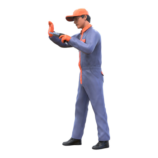 Photo de produit diorama et modélisme figurine miniature : Mécanicien bricoleur