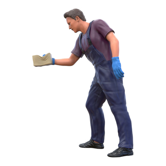 Photo du produit Diorama et modélisme Figurine miniature : Laveur de voiture 2