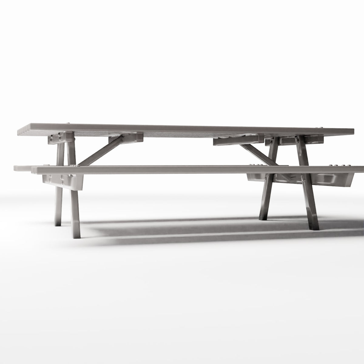 Photo produit pour diorama et modélisme 3 : Diorama de parc : table de pique-nique avec bancs (Ref. 1079D)