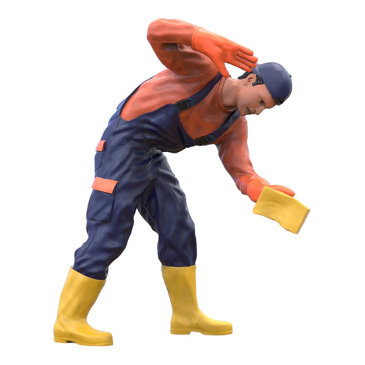 Photo de produit Diorama et modélisme Figurine miniature : Laveur de voiture 4