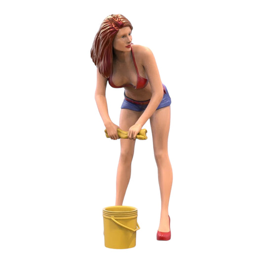 Photo du produit Diorama et modélisme Figurine miniature : Fille de lavage auto 1