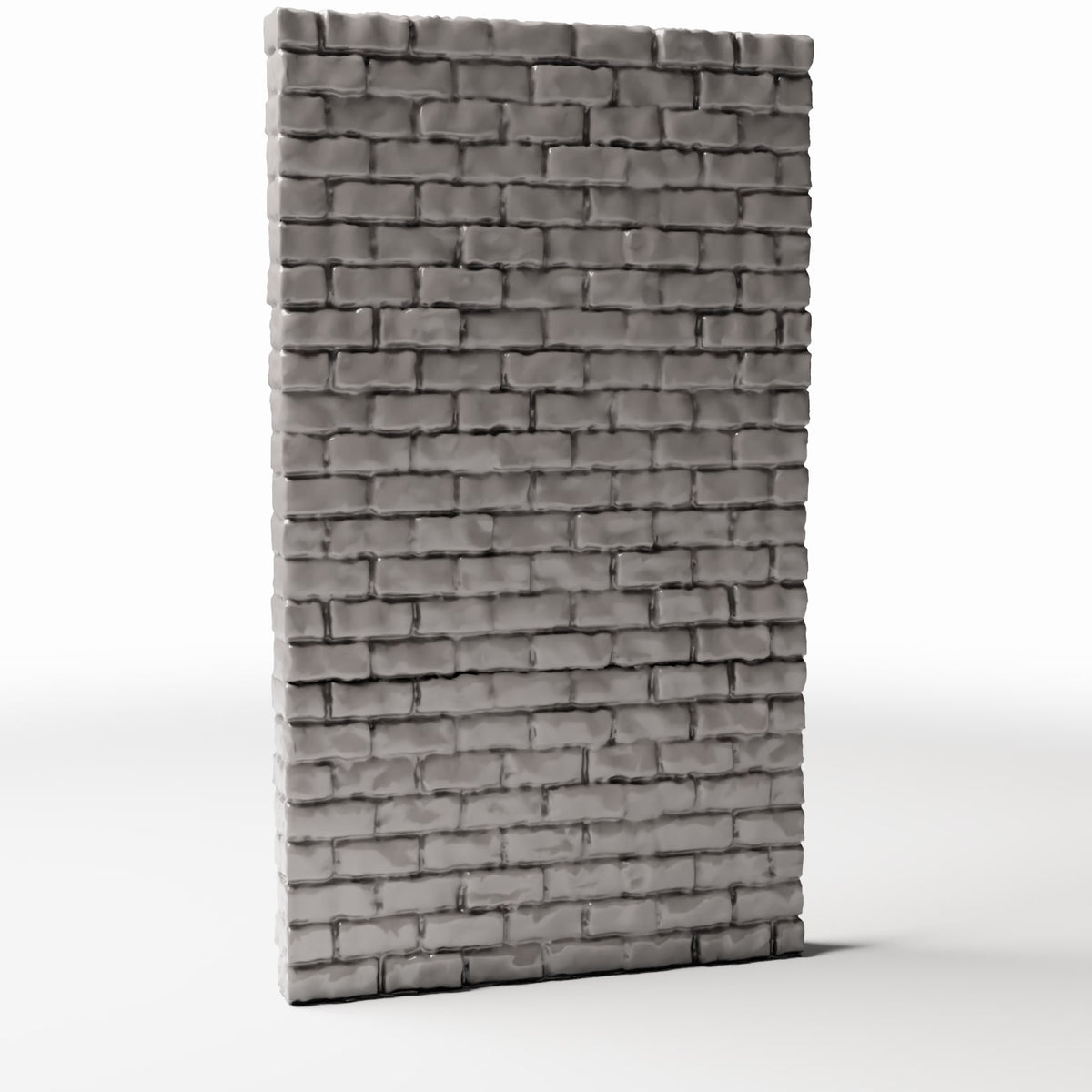 Photo produit pour diorama et modélisme 3 : Bâtiment de diorama : mur de briques étroit et haut, intact (Ref. 1202D)