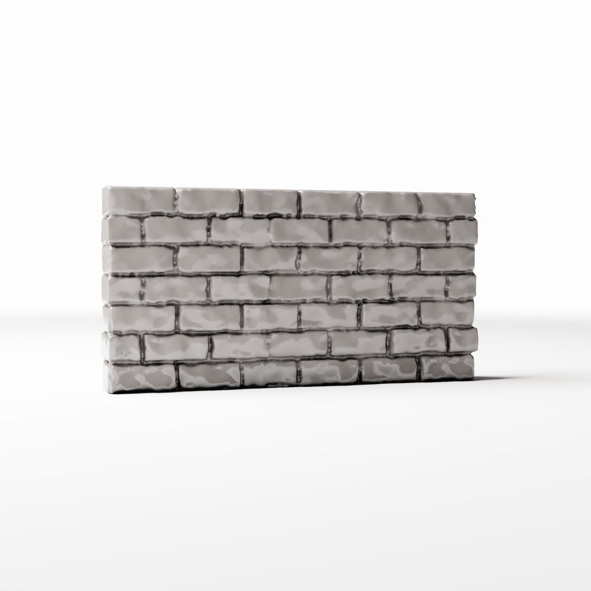 Photo produit pour diorama et modélisme 3 : Bâtiment pour diorama : mur de briques bas et étroit (Ref. 1205D)