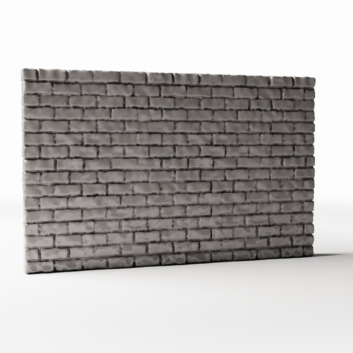 Photo produit pour diorama et modélisme 3 : Bâtiment de diorama : mur de briques intact, large (Ref. 1206D)