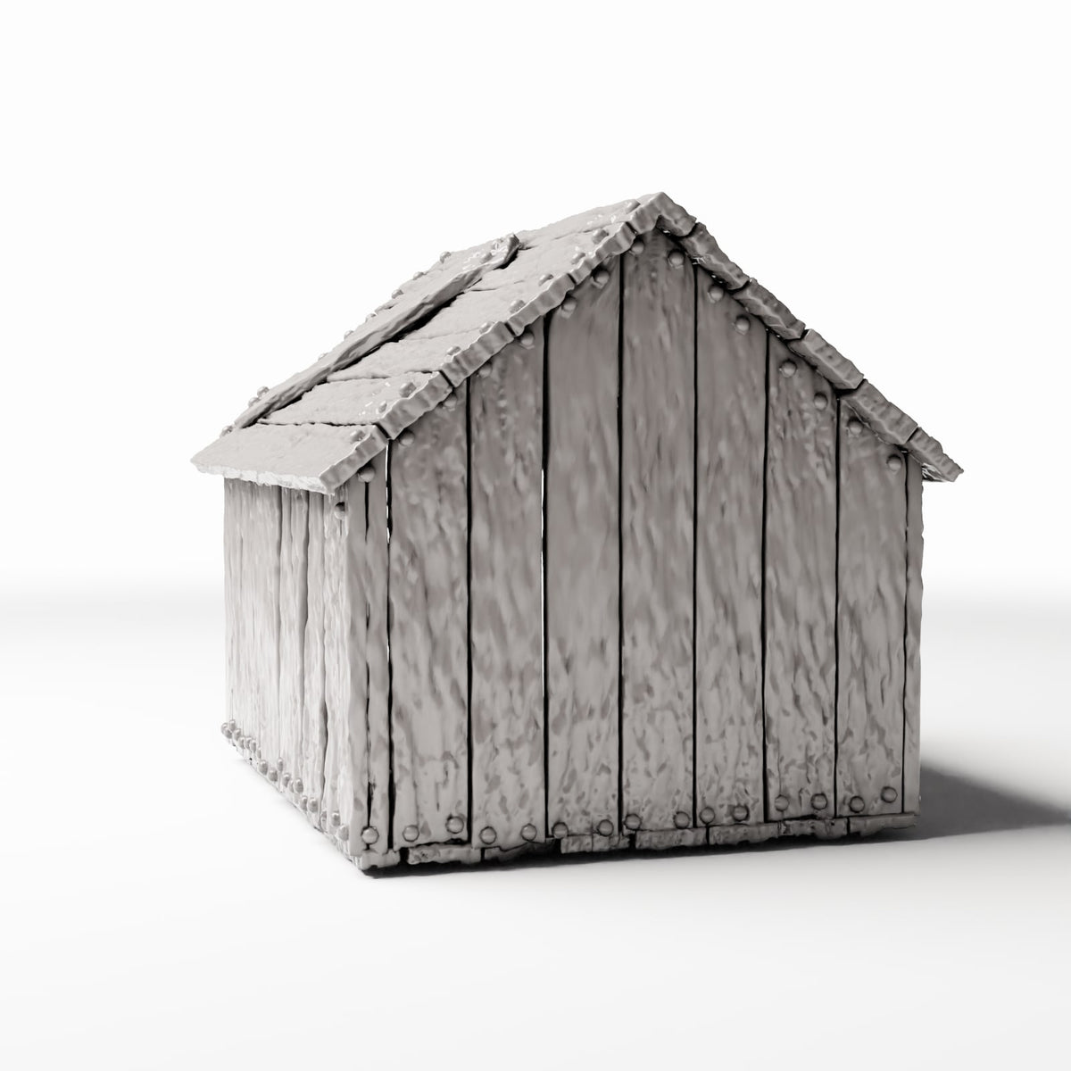 Photo produit pour diorama et modélisme 3 : Terrain de diorama : niche pour chien vieillie (réf. 127D)