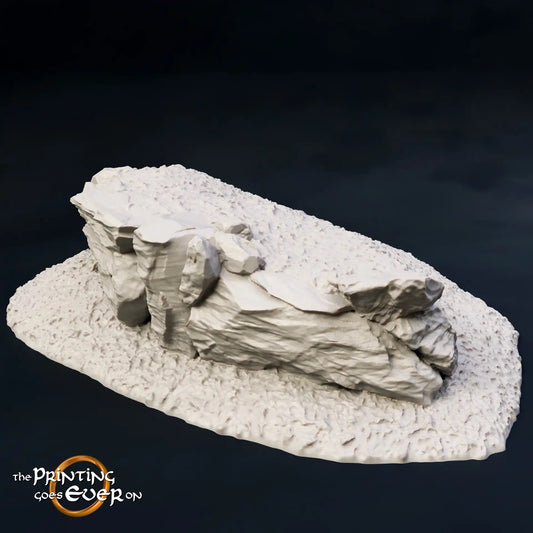 Photo de produit Tabletop 28mm The Printing Goes Ever On (TPGEO) 0 : Terrain de colline Type A - Élévation douce dans un paysage herbeux