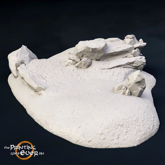 Photo de produit Tabletop 28mm The Printing Goes Ever On (TPGEO) 0 : Terrain colline type C - Élévation douce dans un paysage herbeux