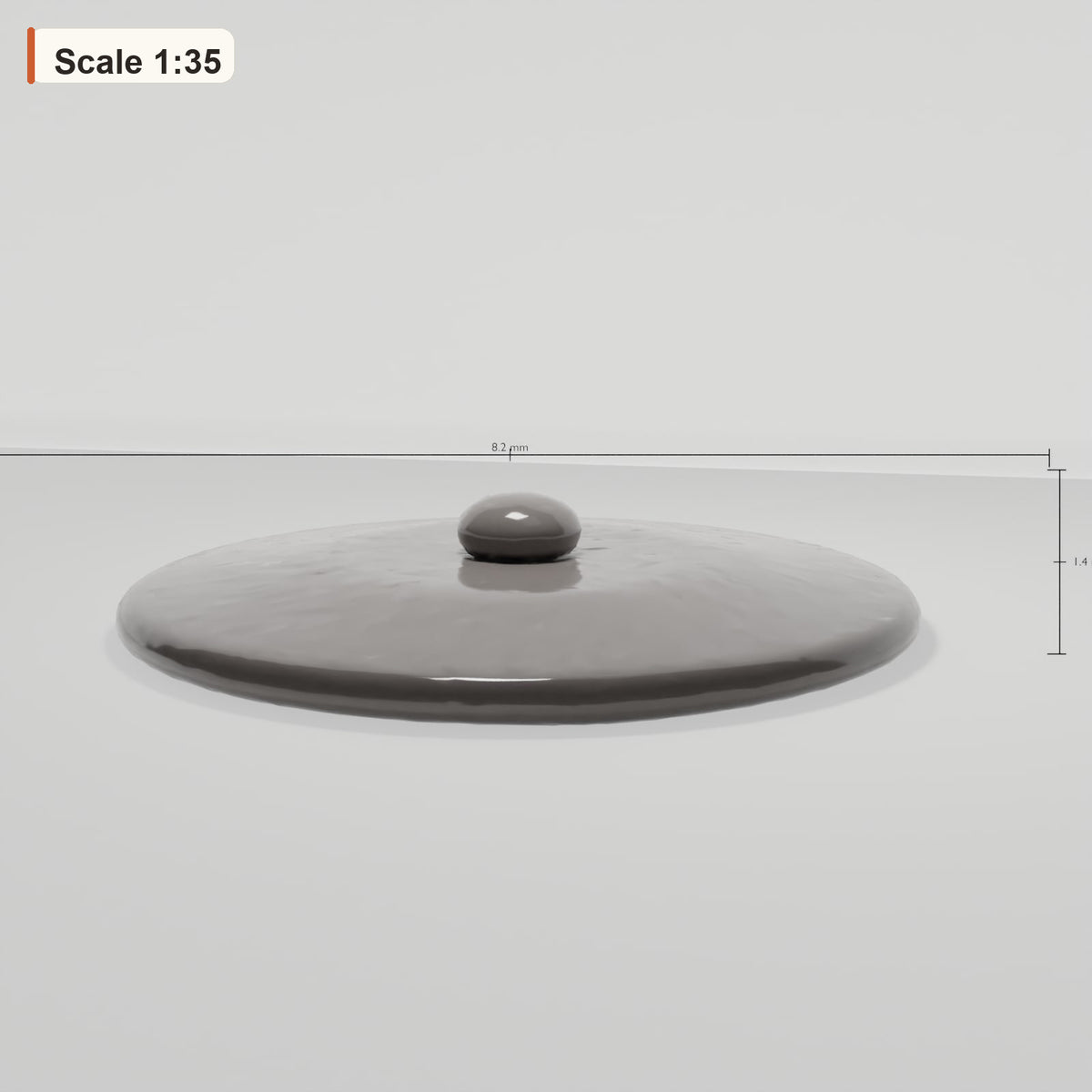 MyPortal 147 1: Diorama Küche: Deckel für Eisenkessel (Ref. 147D)