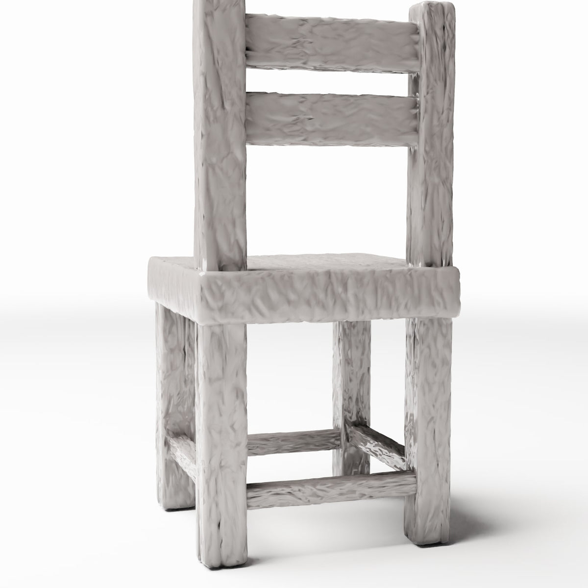 Photo produit pour diorama et modélisme 3 : Mobilier de diorama : chaise rustique en bois miniature (Ref. 1492D)