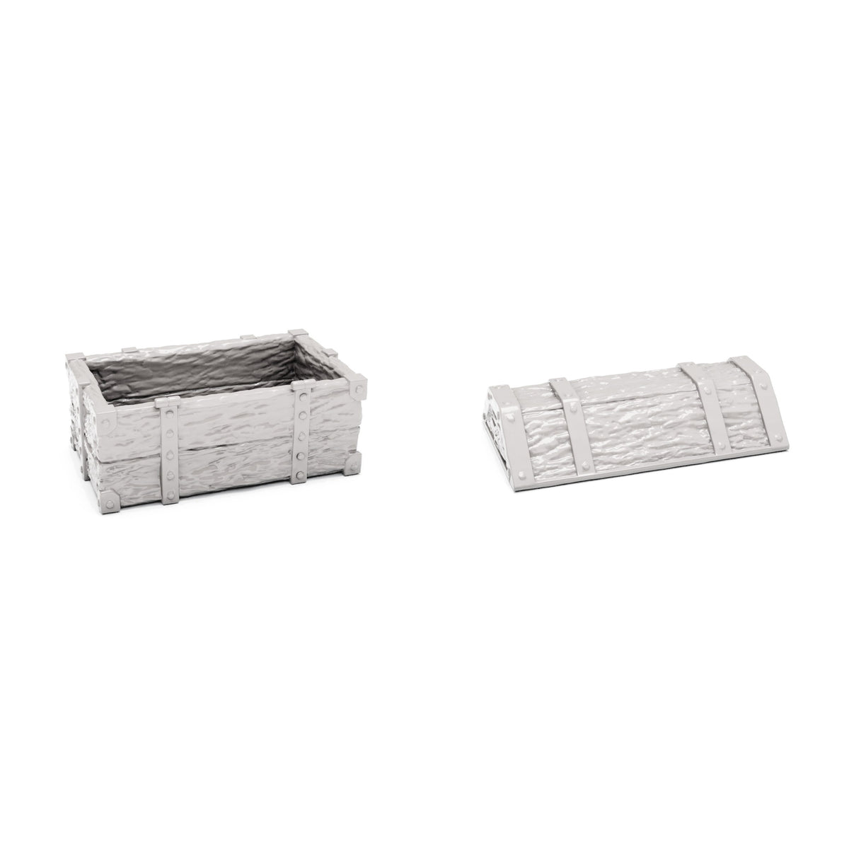 Photo produit pour diorama et modélisme 3 : Accessoires de diorama : coffre au trésor ouvert (Ref. 1523D)