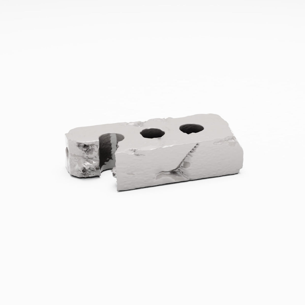 Photo produit pour diorama et modélisme 3 : Diorama militaire : segment de mur endommagé avec ouvertures (Ref. 1616D)